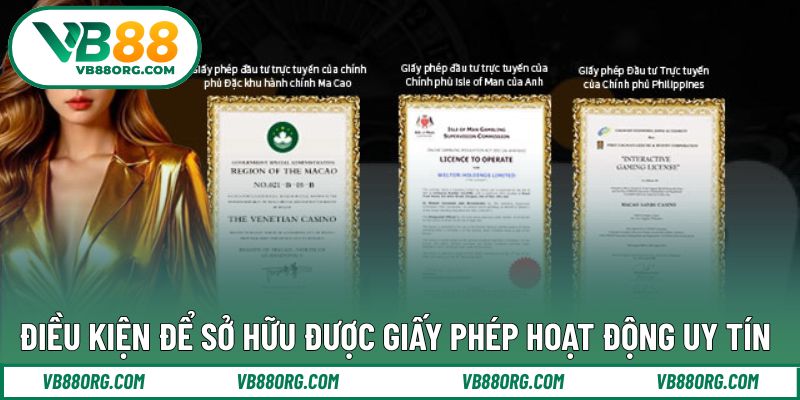 Điều kiện quan trọng trước khi được cấp phép hoạt động